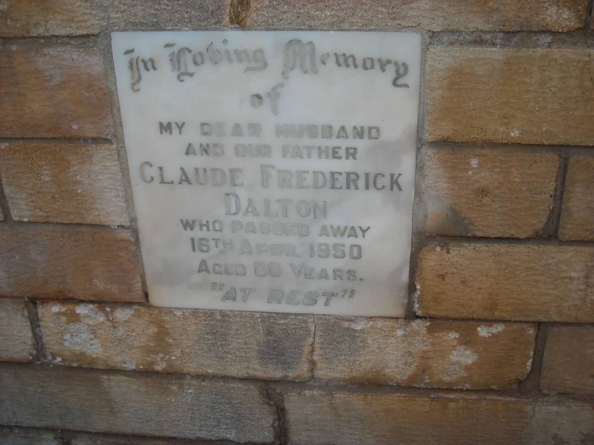 DALTON Claude Frederick -1950