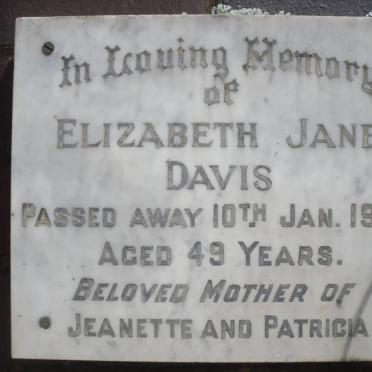 DAVIS Elizabeth Jane -1964