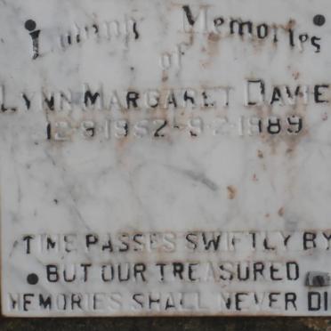 DAVIES Lynn Margaret 1952-1989