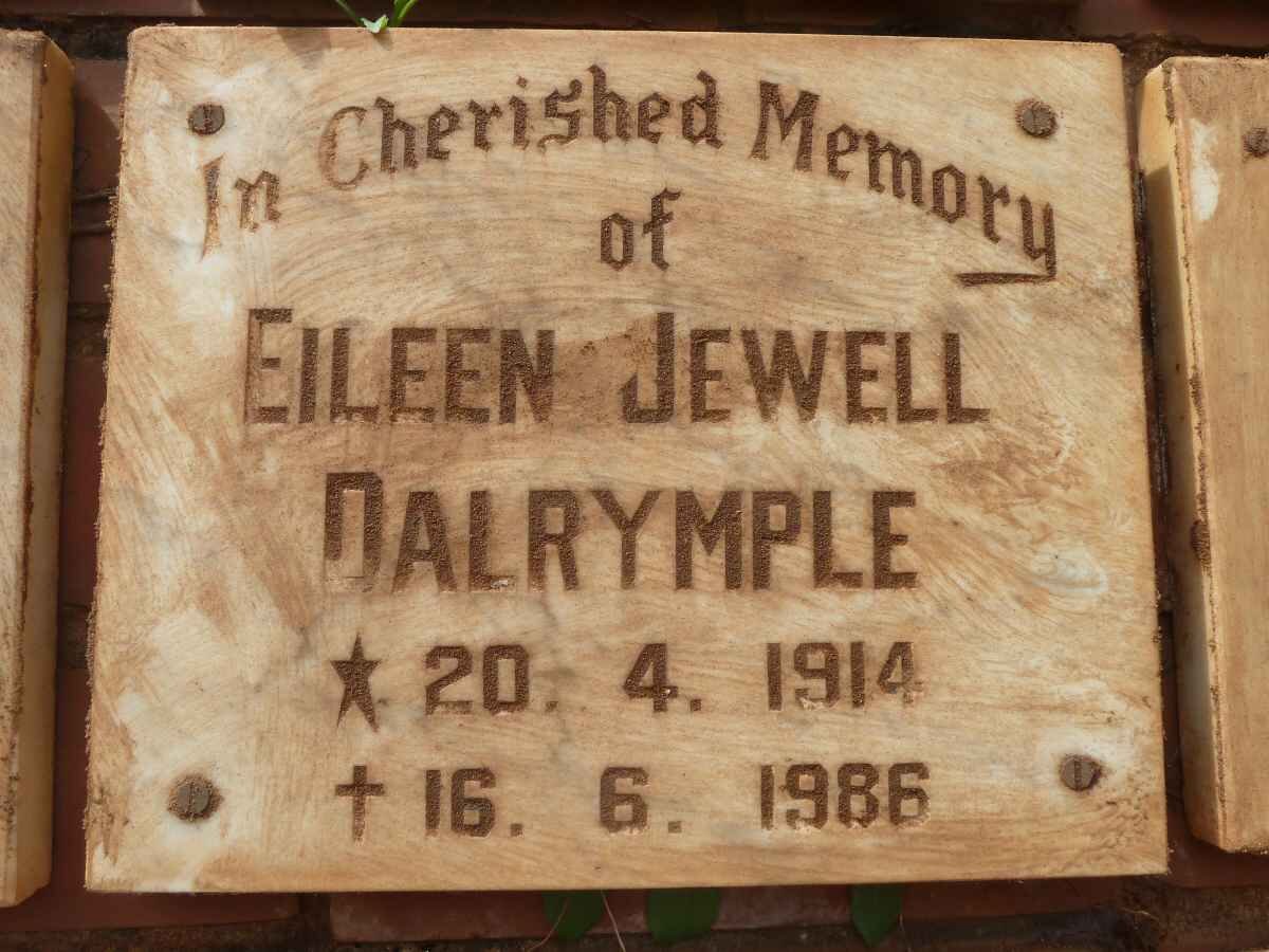 DALRYMPLE Eileen Jewell 1914-1986