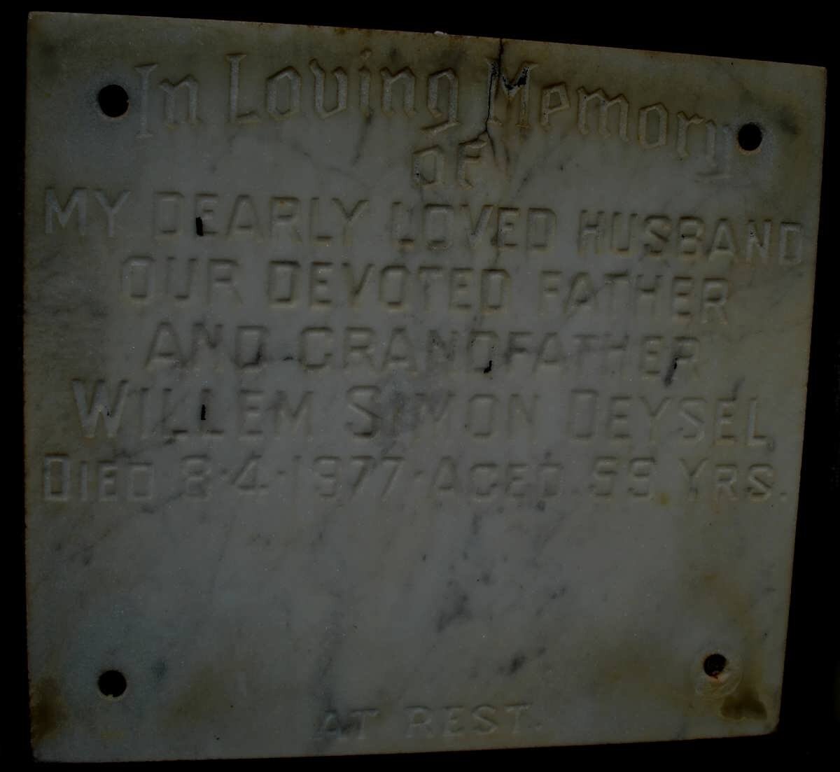 DEYSEL Willem Simon -1977