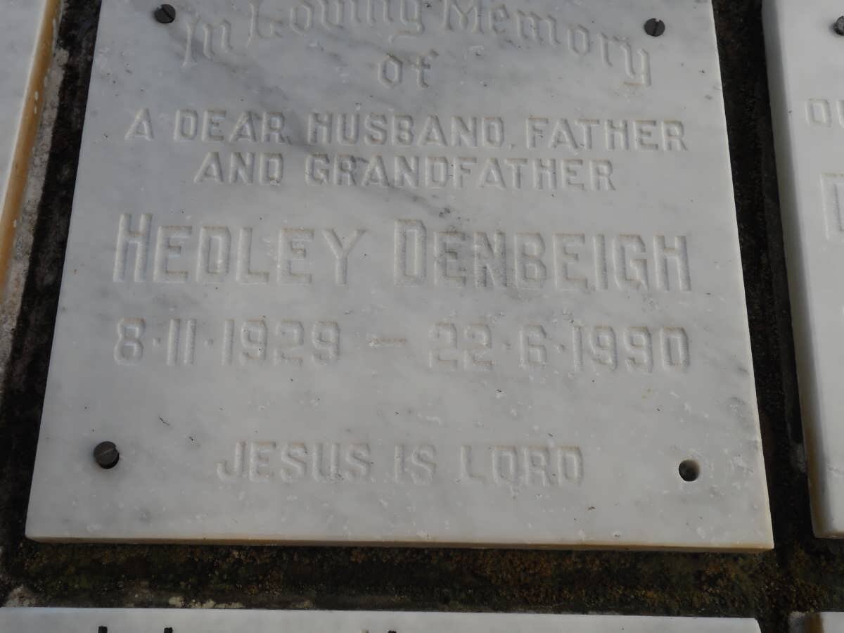 DENBEIGH Hedley 1929-1990