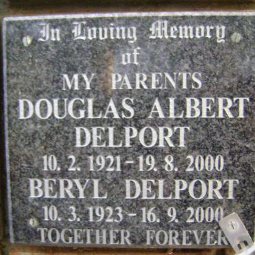 DELPORT Douglas Albert 1921-2000 &amp; Beryl 1923-2000