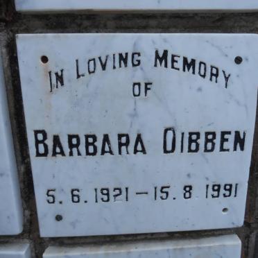 DIBBEN Barbara 1921-1991