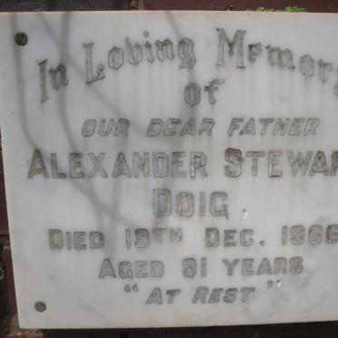 DOIG Alexander Stewart -1966