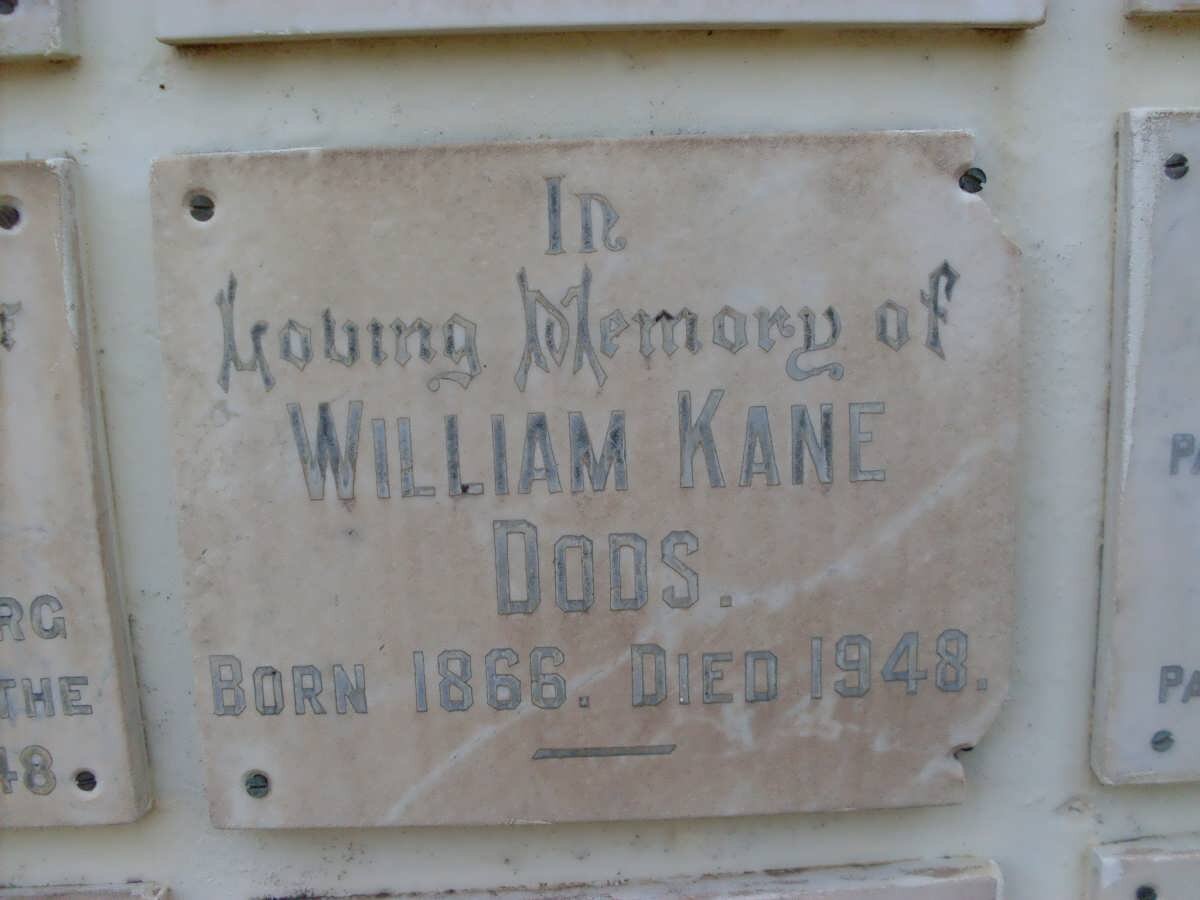 DODS William Kane 1866-1948