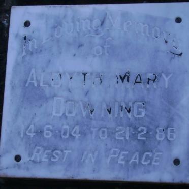 DOWNING Aldyth Mary 1904-1986
