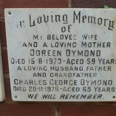 DYMOND Charles George -1976 &amp; Doreen -1973