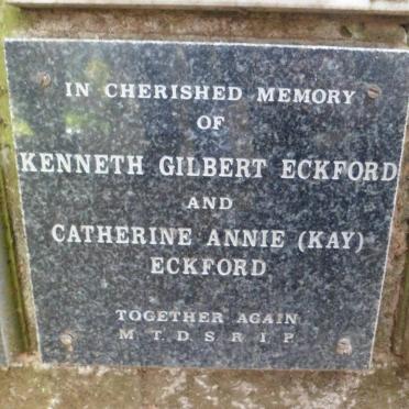 ECKFORD Kenneth Gilbert &amp; Catherine Annie