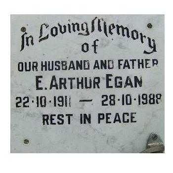 EGAN E. Arthur 1911-1988