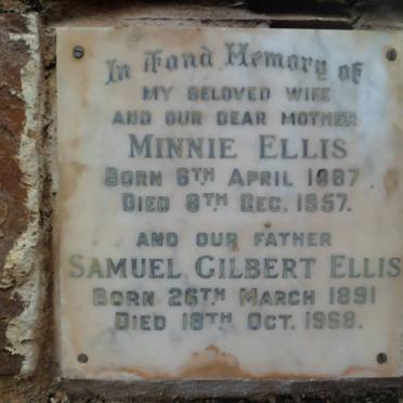 ELLIS Samuel Gilbert 1891-1968 &amp; Minnie 1887-1957