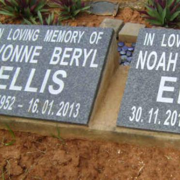 ELLIS Yvonne Beryl 1952-2013 :: ELLIS Noah Alexander 2011-2011