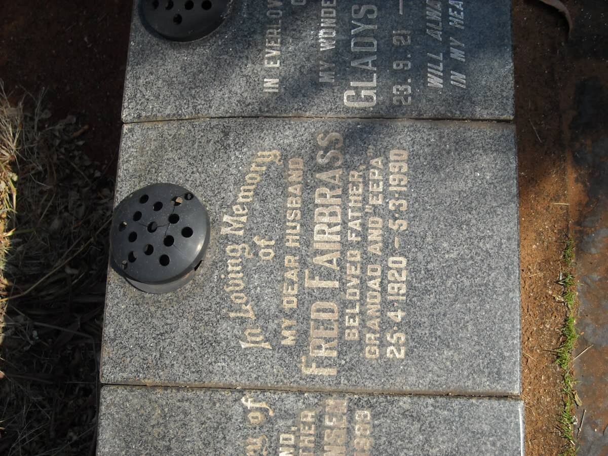 FAIRBRASS Fred 1920-1990