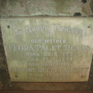 FIGGIS Flora Paget 1880-1964 :: GABBETT Adeline Betty 1911-1978