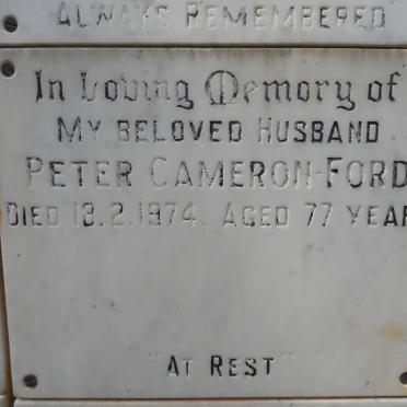 FORD Peter, CAMERON -1974