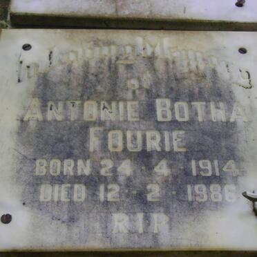 FOURIE Antonie Botha 1914-1986
