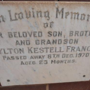 FRANCIS Hylton Kestell -1970