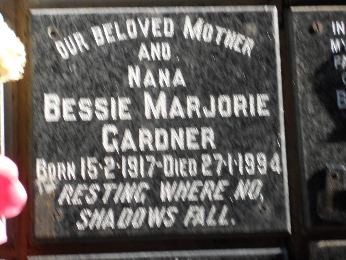 GARDNER Bessie Marjorie 1917-1994