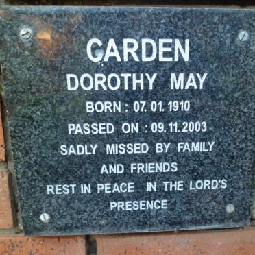GARDEN Dorothy May 1910-2003