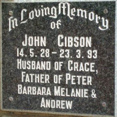 GIBSON John 1928-1993