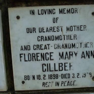 GILLBEE Florence Mary Ann 1898-1978