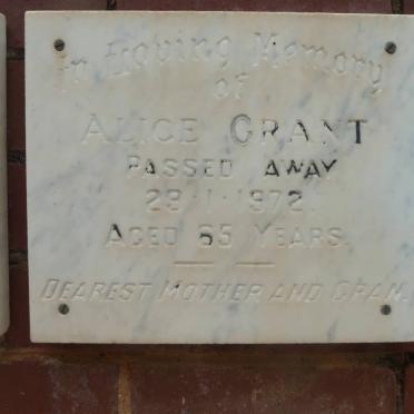 GRANT Alice -1972