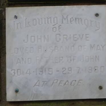 GRIEVE John 1919-1980