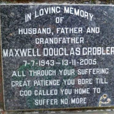 GROBLER Maxwell Douglas 1943-2005