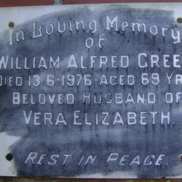 GREEN William Alfred -1976