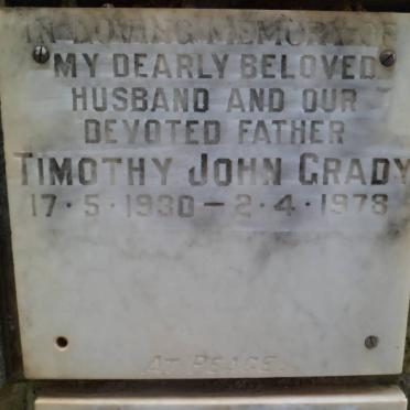 GRADY Timothy John 1930-1978