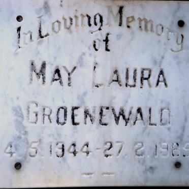 GROENEWALD May Laura 1944-1985