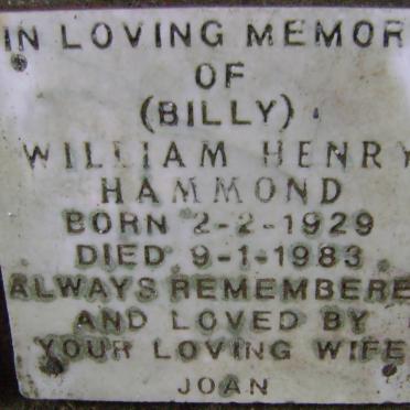 HAMMOND William Henry 1929-1983