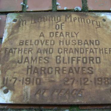 HARGREAVES James Clifford 1910-1982