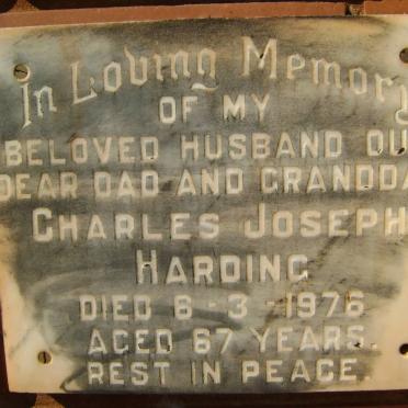 HARDING Charles Joseph -1976