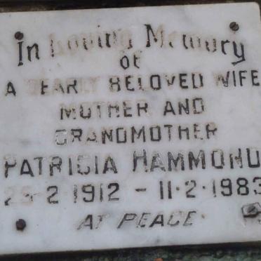 HAMMOND Patricia 1912-1983