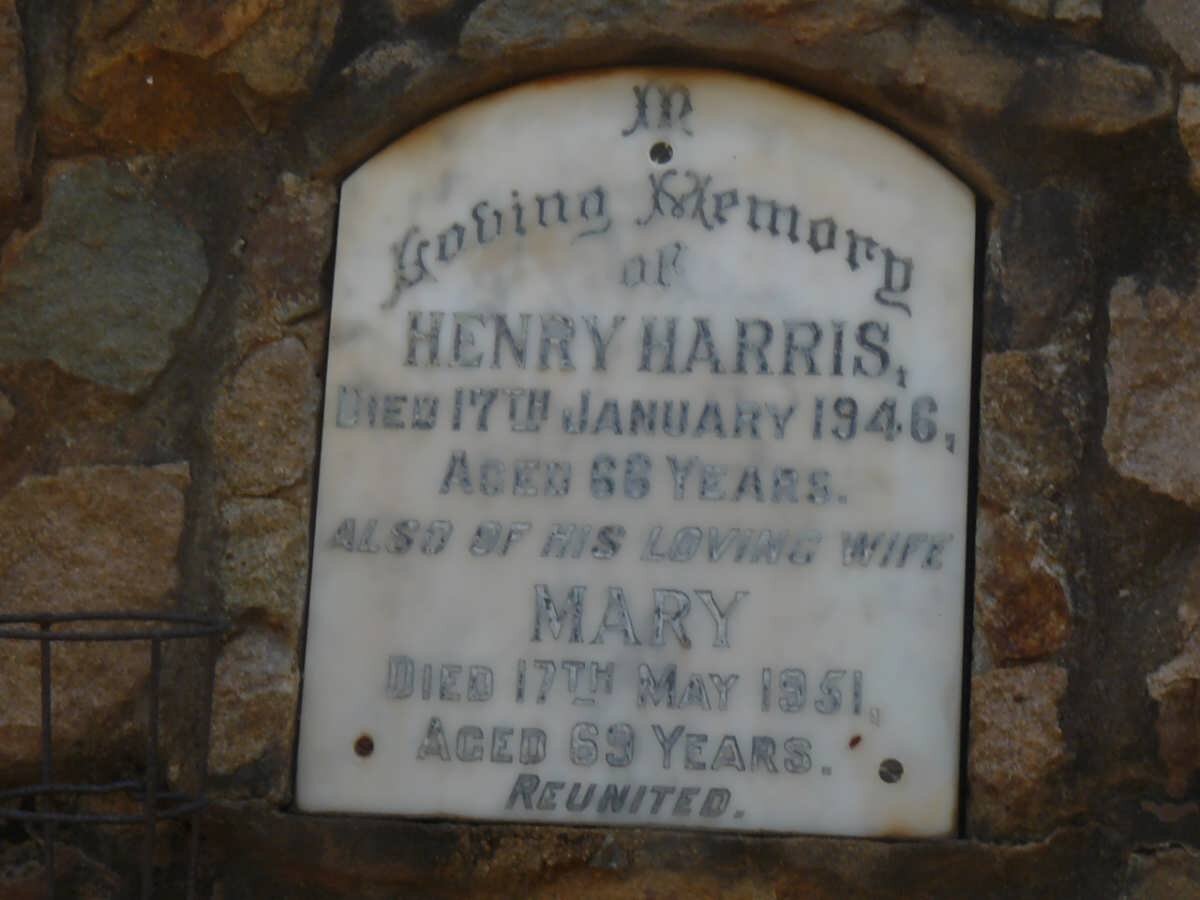 HARRIS Henry -1946 &amp; Mary -1951