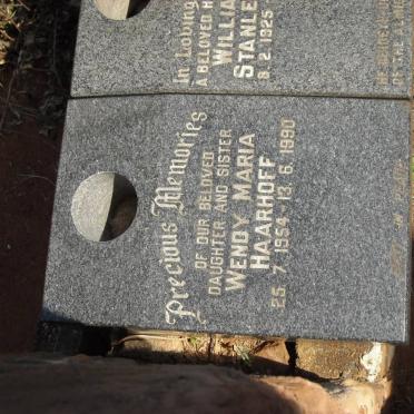 HAARHOFF Wendy Maria 1954-1990