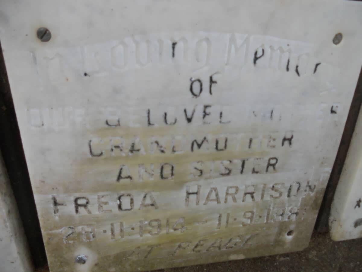 HARRISON Freda 1914-1981