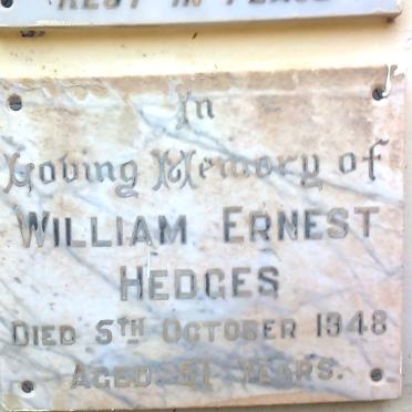 HEDGES William Ernest -1948