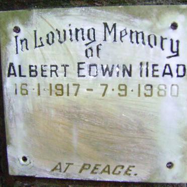HEAD Albert Edwin 1917-1980