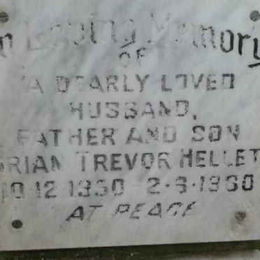 HELLET Brian Trevor 1950-1980