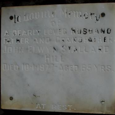 HILL John Elwyn Stallard -1977