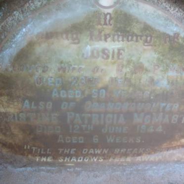 HINDE Josie -1941 :: McMASTER Christine Patricia 1944