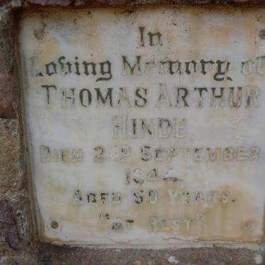 HINDE Thomas Arthur -1944