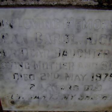 HIGHAM Jean Carol -1975