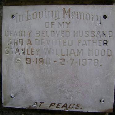 HOOD Stanley William 1911-1978