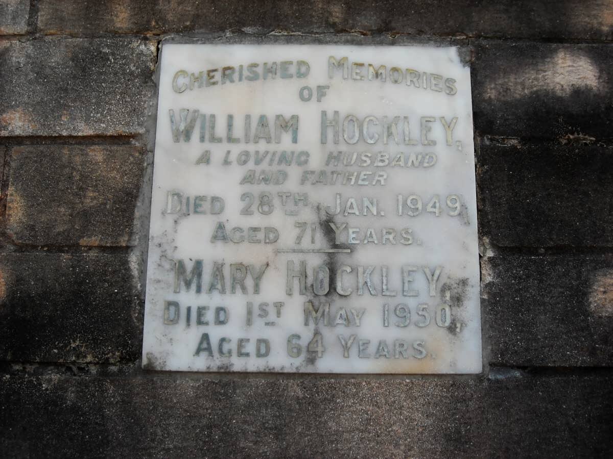 HOCKLEY William -1949 &amp; Mary -1950