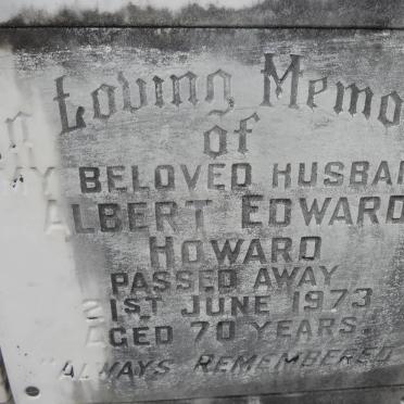 HOWARD Albert Edward -1973