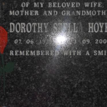 HOYER Dorothy Stella 1929-2006