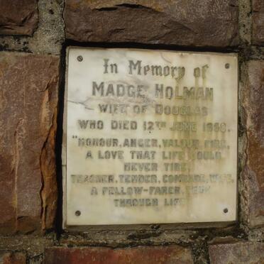 HOLMAN Madge -1958